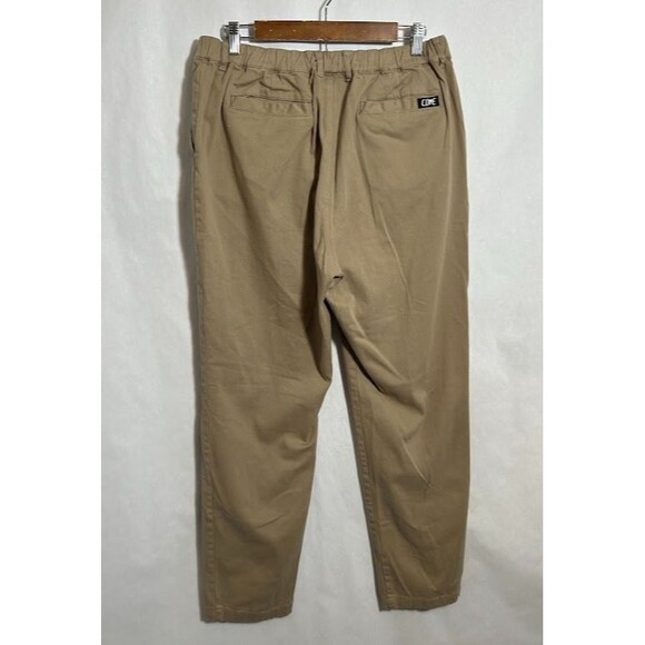 Cove USA Pants Mens 36 Cinch Waist Chino Brown Cotton Blend Stretch Comfort - Picture 3 of 9